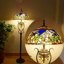 Axyaa Stained Glass Tiffany Floor Lamp: American Retro Style for Living Room & Bedroom