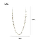 Axyaa Loft Staircase Chandelier with French Pearl Necklace Design