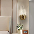 Axyaa Crystal Wall Lamp for Living Room, Corridor, Staircase, Bedroom - Creative Design