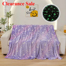 Axyaa Luminous Rainbow Unicorn Pegasus Star Flannel Blanket - Machine Washable Printing and Dyeing Blanket