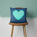 Axyaa Green Heart Leaf Pattern Pillowcase - Home Decor Pillow Case