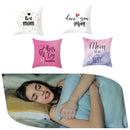 Axyaa Mother's Day Linen/Cotton Throw Pillow Cover - Home Decor Pillowcase
