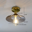 Axyaa Amber Glass LED Ceiling Lamp, 4W Home Lighting for Bedroom Living Room
