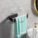 Axyaa Aluminum Bathroom Towel Rod & Paper Rack for Storage & Organization.