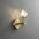 Axyaa Nordic Crystal Ball Wall Lamp for Bedroom LED Lighting & Christmas Decor