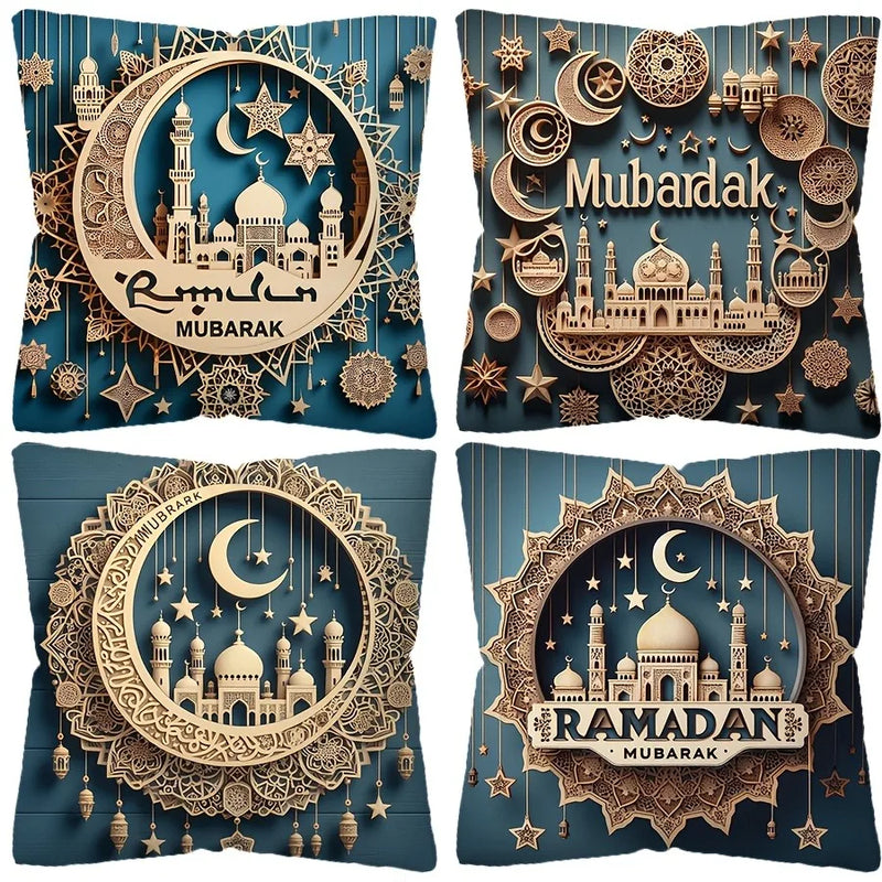 Axyaa 3D Castle Crescent Moon Pillowcase - Home Room Decoration