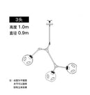 Axyaa Modern Glass Bubble Chandelier for Living Room Dining Island Lighting