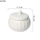 Axya Ceramic Pumpkin Soup Bowls with Lid - Restaurant Specialty Tableware