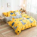 Axyaa Cartoon Print Duvet Cover 220x240 for Adults Kids - Double-sided Comforter Cover
