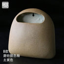 Ceramic Hanging Vase Wall Decoration Flower Pot for Japanese Flower Arrangement by Axyaa