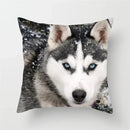 Axyaa Wildlife Wolf Decorative Pillow Sleeve for Home and Office Décor