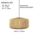Axyaa Handmade Rattan Pendant Lamp LED Chandelier for Home Decor