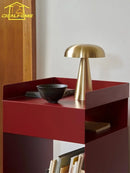 Axyaa Rechargeable Mushroom Table Lamp with Touch Switch for Bedroom Atmosphere