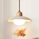 Axyaa Japanese Wooden Cream Pendant Lights