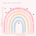 Axyaa Rainbow Wall Decals Peel Stick Fabric Nursery Decor Kids