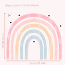 Axyaa Rainbow Wall Decals Peel Stick Fabric Nursery Decor Kids