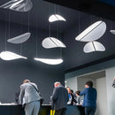 Axyaa Petal Chandelier: Nordic Acrylic Leaf Pendant Light for Living Room, Restaurant, Hotel