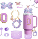 Axyaa Cup Set: Straw Topper, Boot, Stoppers, Handle Charms, Sticker for 30oz 40oz Tumbler
