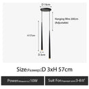 Axyaa Crystal Pendant Light - Nordic Modern Minimalist Bedside Lamp