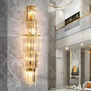Axyaa Crystal Stainless Steel Wall Lamp for Modern Luxury Décor