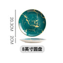 Axyaa Marble Plate Set for Western Cuisine Dining and Events