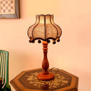 Axyaa Fabric Pumpkin Table Lamp Bedroom Bedside Italian Literary Style Desk Light