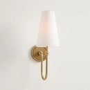 Axyaa Copper Linen Wall Lamp for Bedroom, Living Room, Corridor, Bathroom