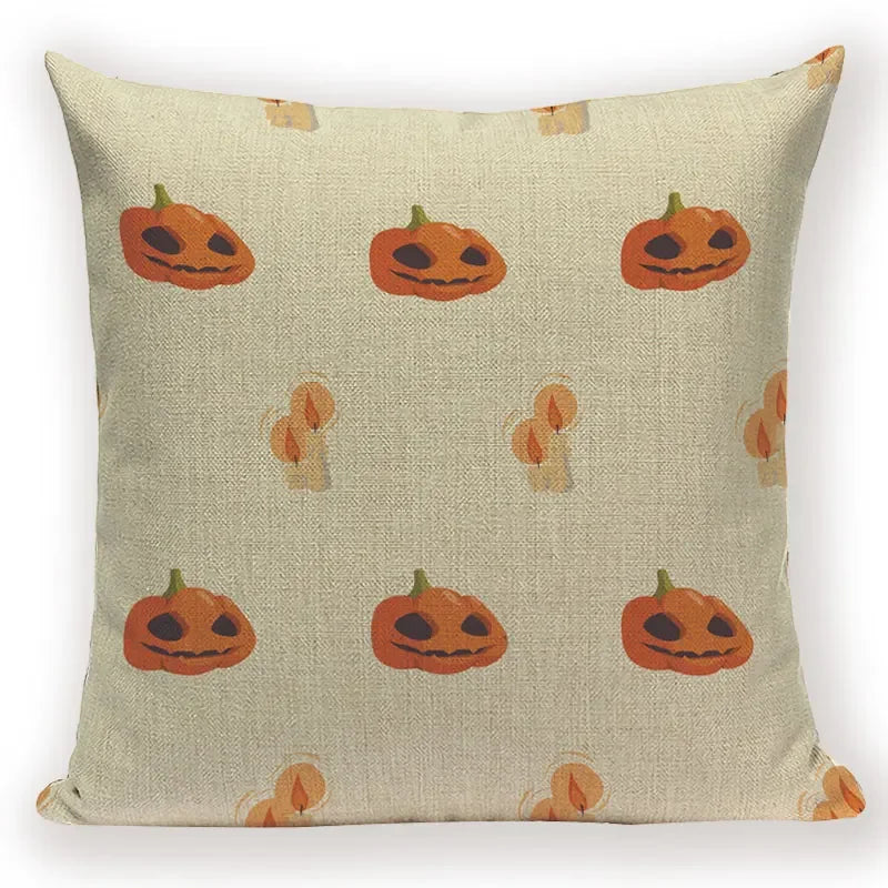 Halloween Demon Cushion Cover for Festive Home Decor by Axyaa