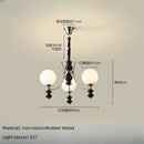 Axyaa Magic Bean LED Chandelier Walnut Wood Pendant Lamp Home Decor Light