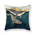 Axyaa Gold Mountains Geometric Sun Moon Cushion Cases- Home Decor Almofadas