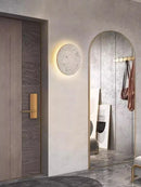 Axyaa Yellow Cave Stone Bedroom Wall Lamp, Japanese Wabi Sabi Style Living Room Atmosphere