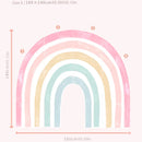 Axyaa Rainbow Wall Decals Peel Stick Fabric Nursery Decor Kids