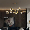 Axyaa Luxury Crystal Chandelier for Living Room and Bedroom, Indoor Ceiling Light