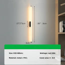 Axyaa LED Strip Wall Lamp for Modern Bedroom, Foyer, or Bathroom Mirror