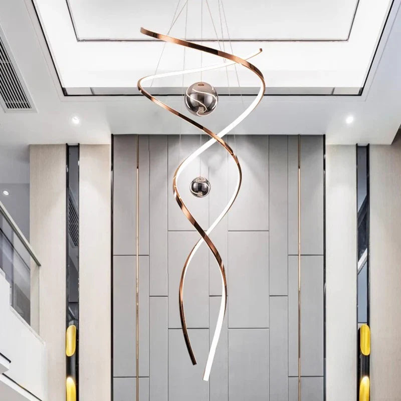 Axyaa Staircase Chandeliers LED Pendant Light Lamps for Modern Home Decor