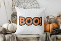Axyaa Blue Lightning Skull Halloween Throw Pillow Cover