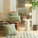 Axyaa Short Plush Geometric Pillow Cover Set for Home Decor