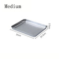 Axyaa Large Metal Baking Tray Kitchen Pan for Baking, Serving, and Pizza