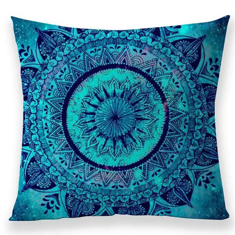 Axyaa Bohemian Mandala Pillow Case - 45*45 cm - Linen Pillowcases