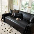Axyaa Oil Wax Leather Sofa Cover - Universal, Non-Sticky, Four Seasons