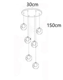 Axyaa Modern LED Chandelier for Indoor Dining Room Lighting