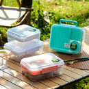 Axyaa Portable 4-Compartment Salad Lunch Box for Adult/Kid/Toddler