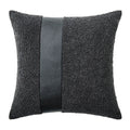 Faux Leather Textured Accent Pillow Cover in 9 Colors by Axyaa