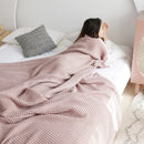 Axyaa Cotton Waffle Towel Quilt Summer Cool Blanket Air Conditioner Quilt
