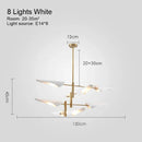 Axyaa Modern Renaissance Gold Black Metal Chandelier Nordic Design Dining Bedroom Light