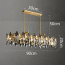 Axyaa Crystal Chandelier Pendant Light for Living Room Dining Room Ceiling Lighting