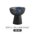 Axyaa Tall Feet Snack Bowl - Retro Ceramic Dessert Plate for Restaurant Tableware