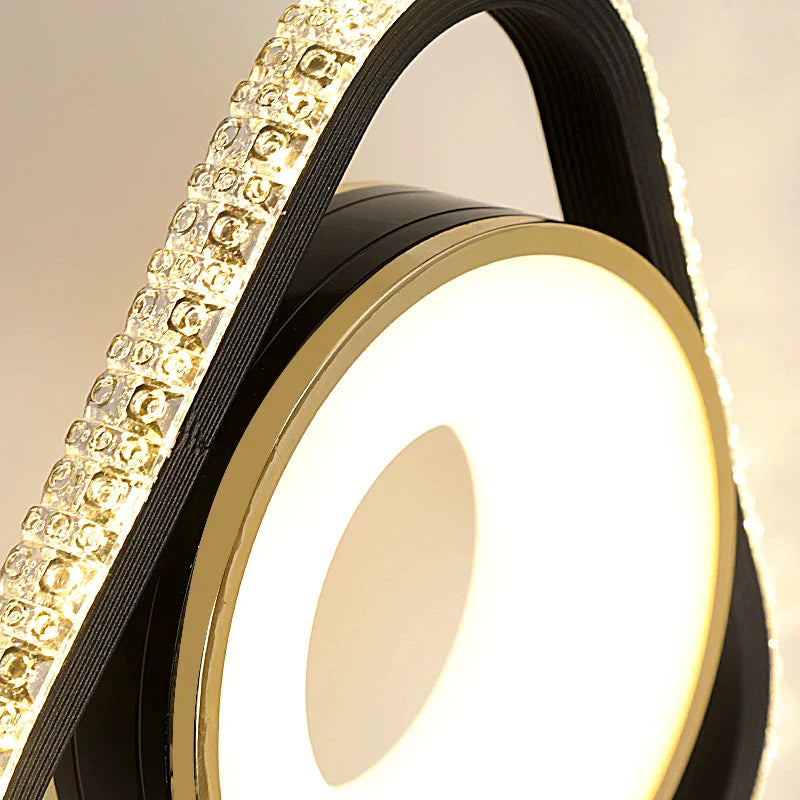 Axyaa Modern Crystal Pendant Chandelier for Home Decor Lighting