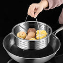 Axyaa Stainless Steel Food Steamer Basket with Silicone Handle
