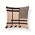 Axyaa Pink Stripe Linen Home Decor Pillowcase 45x45cm Sofa Eye Pillow